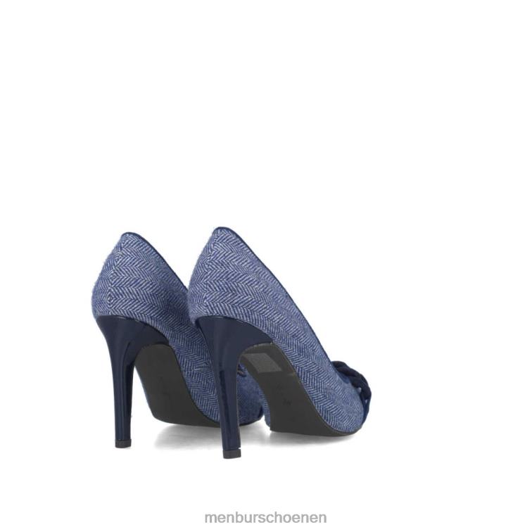 donkerblauw hoge hakken 64N063786 hematiet vrouwen Menbur