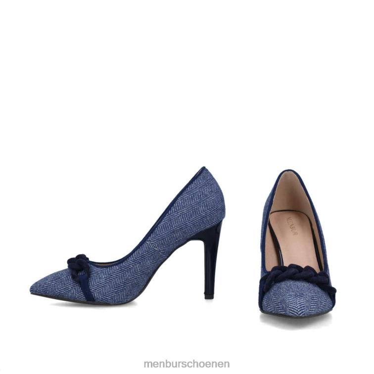 donkerblauw hoge hakken 64N063786 hematiet vrouwen Menbur