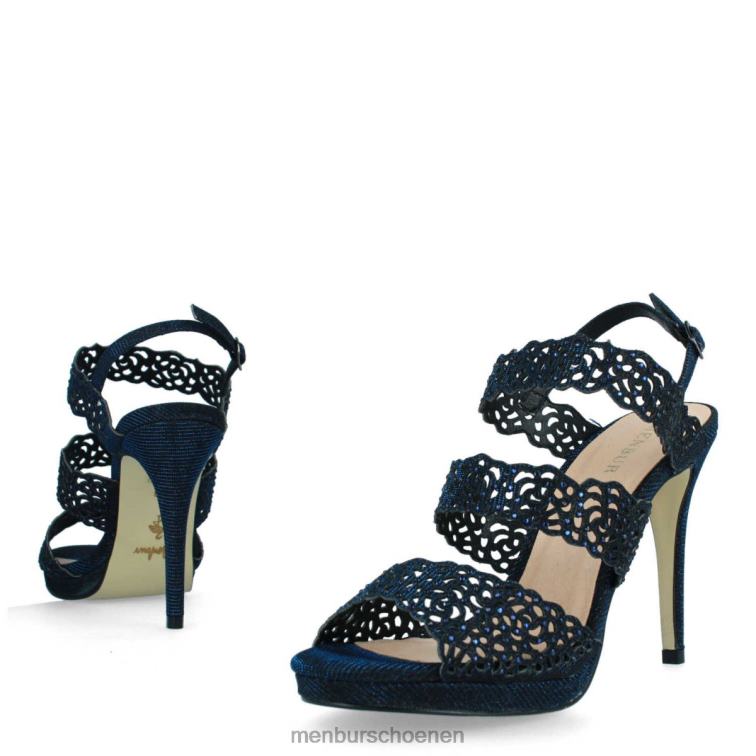 donkerblauw hoge hakken 64N064168 volturino vrouwen Menbur