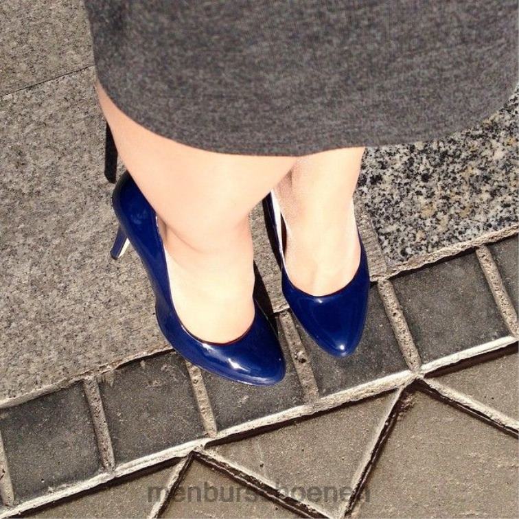 donkerblauw hoge hakken 64N064591 Farnaby vrouwen Menbur