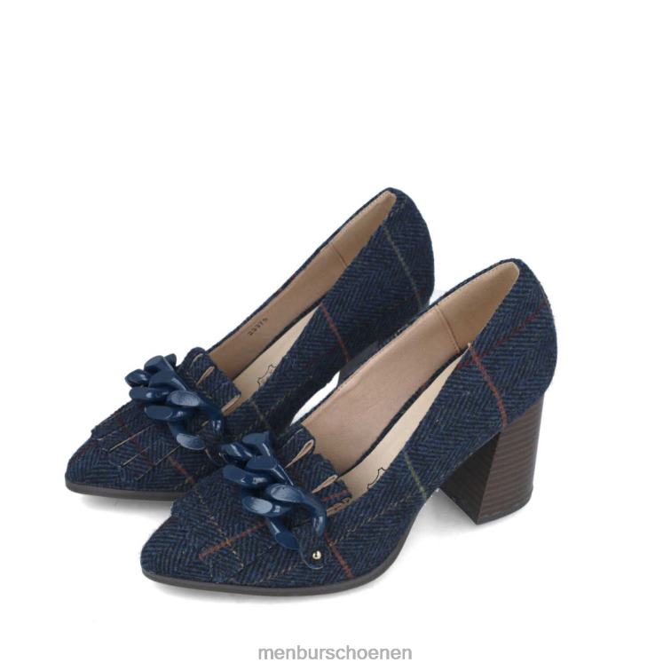 donkerblauw hoge hakken 64N064997 danburita vrouwen Menbur