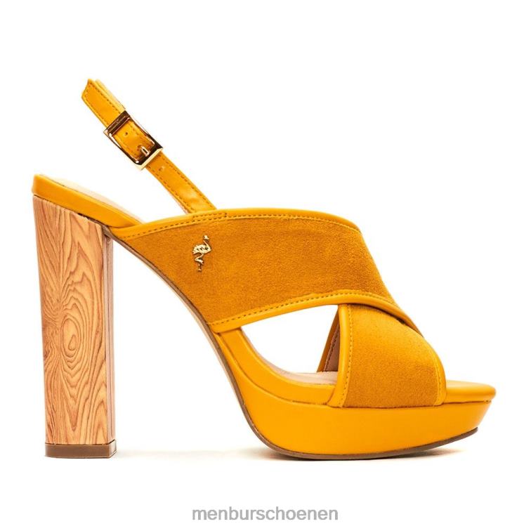 geel hoge hakken 64N064131 voltois vrouwen Menbur