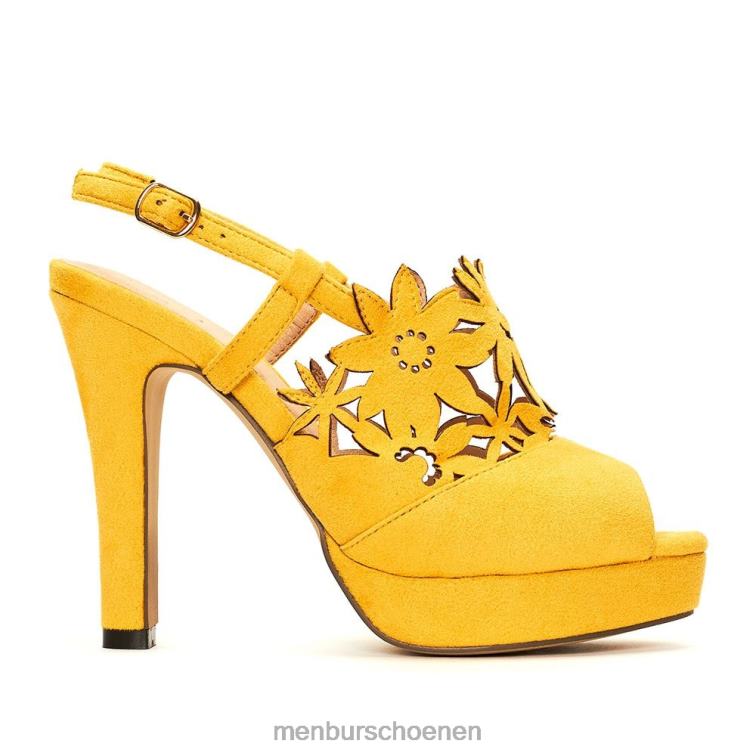 geel hoge hakken 64N064452 Trentola vrouwen Menbur