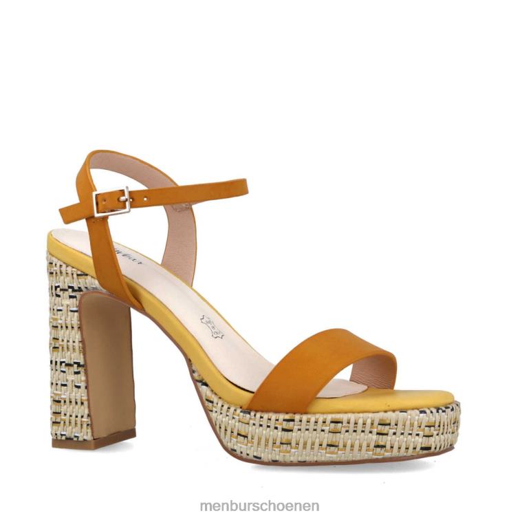 geel hoge hakken 64N065416 tiestes vrouwen Menbur
