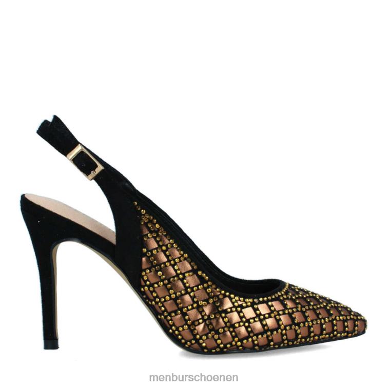 goud hoge hakken 64N061502 pruim vrouwen Menbur