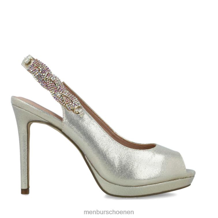 goud hoge hakken 64N063962 hipatie vrouwen Menbur