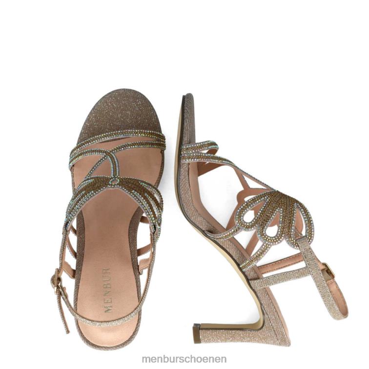 goud hoge hakken 64N063988 euporie vrouwen Menbur