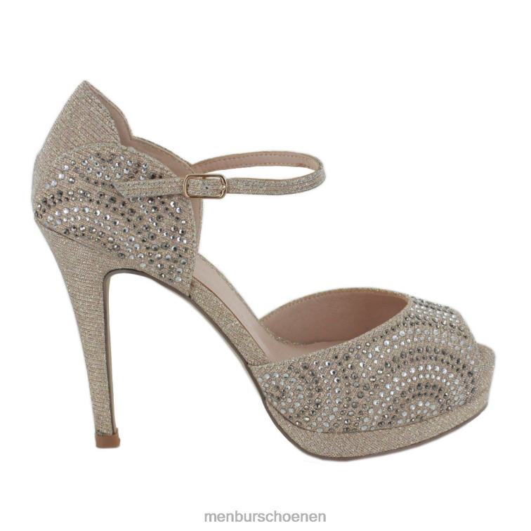 goud hoge hakken 64N064313 stanga vrouwen Menbur