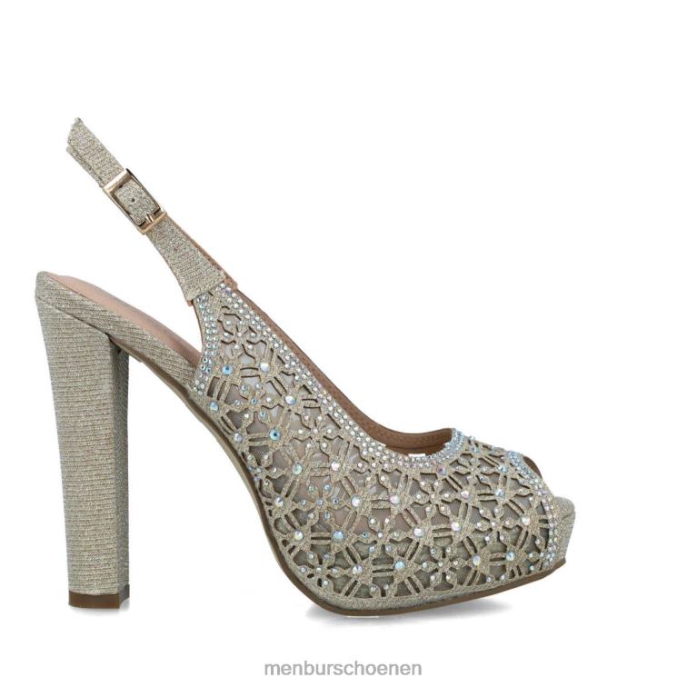 goud hoge hakken 64N064926 cariet vrouwen Menbur