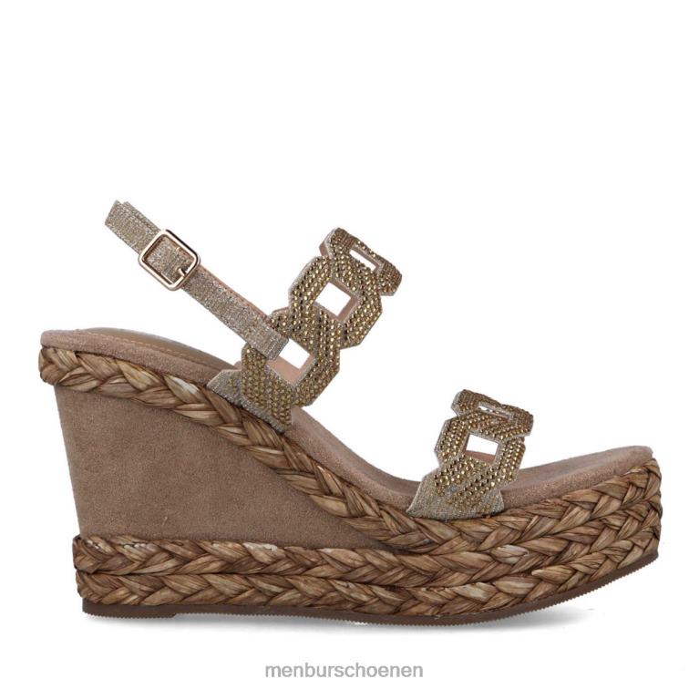 goud hoge hakken 64N064993 heosforo vrouwen Menbur