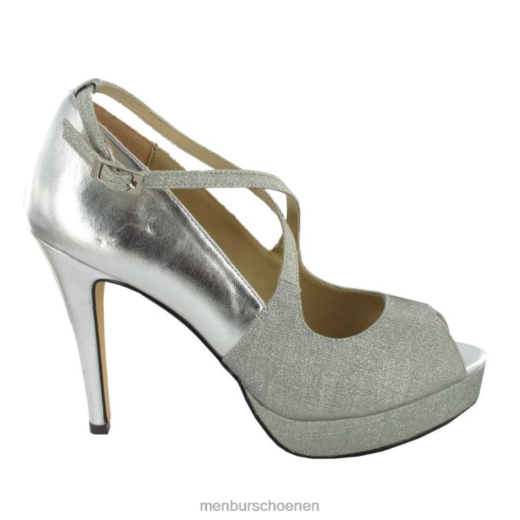 zilver hoge hakken 64N061186 teba vrouwen Menbur