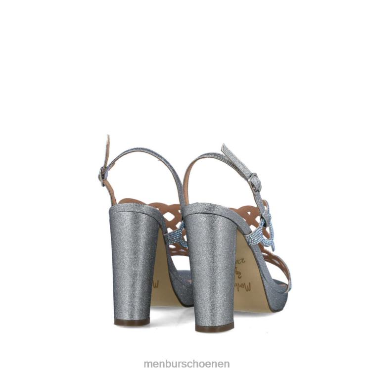 zilver hoge hakken 64N061298 bootti vrouwen Menbur