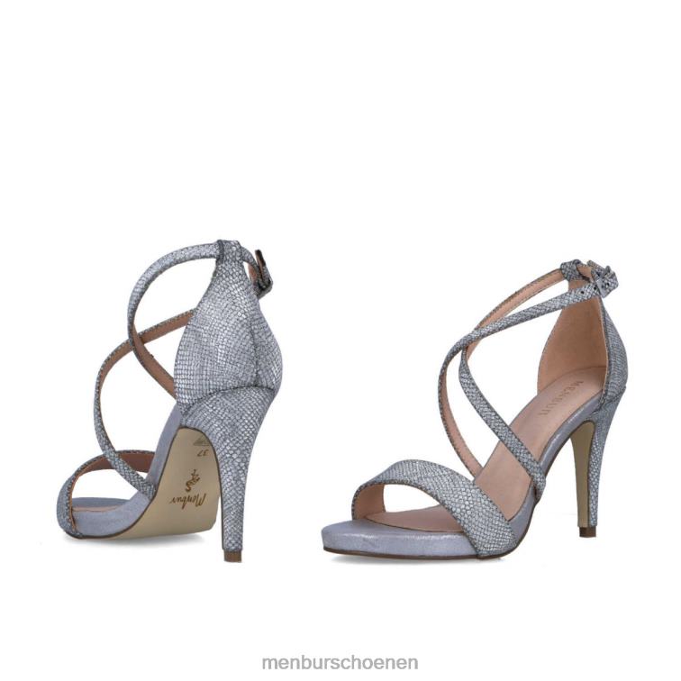 zilver hoge hakken 64N061305 bruin vrouwen Menbur