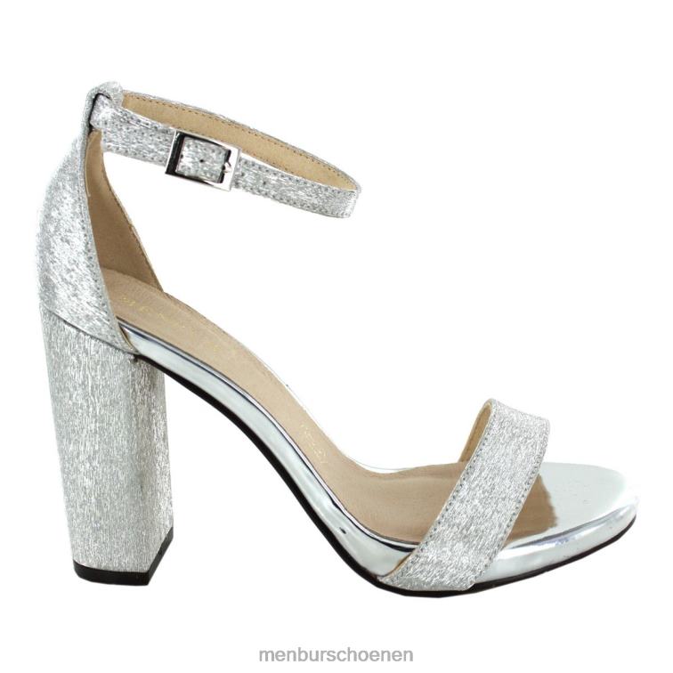 zilver hoge hakken 64N061395 simbario vrouwen Menbur