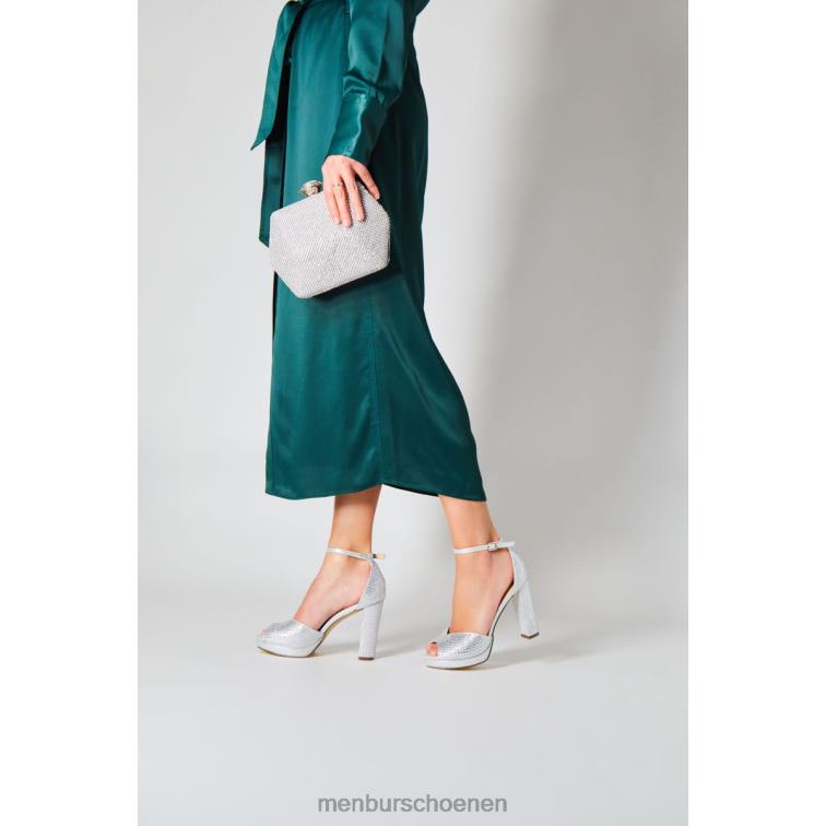 zilver hoge hakken 64N063835 lapislazuli vrouwen Menbur