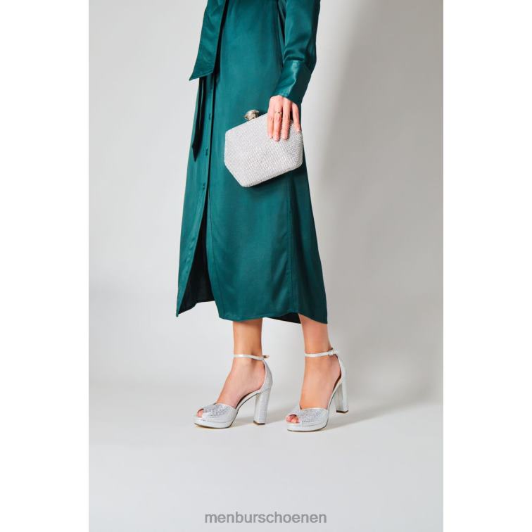 zilver hoge hakken 64N063835 lapislazuli vrouwen Menbur