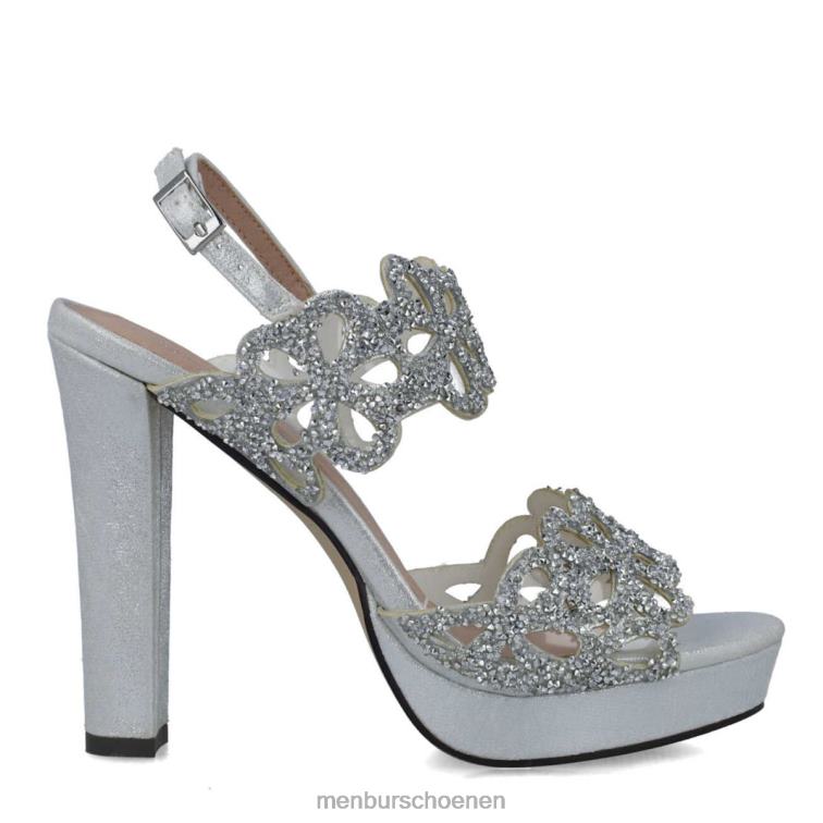 zilver hoge hakken 64N063841 grosularia vrouwen Menbur