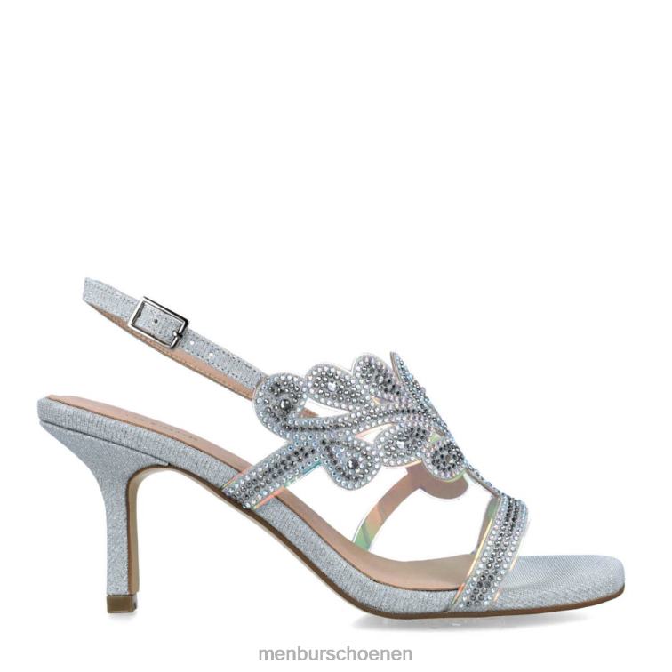 zilver hoge hakken 64N063906 obsidiaan vrouwen Menbur