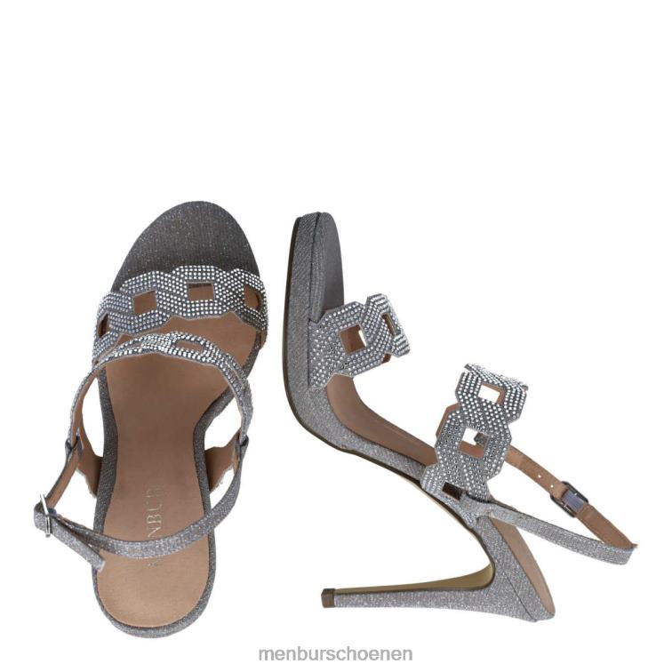 zilver hoge hakken 64N063944 heosforo vrouwen Menbur