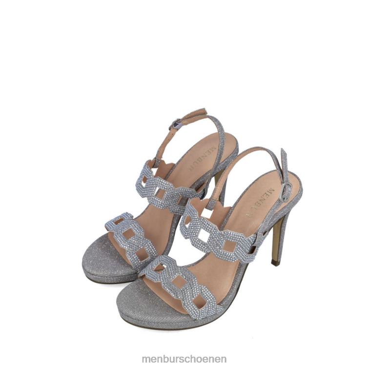 zilver hoge hakken 64N063944 heosforo vrouwen Menbur