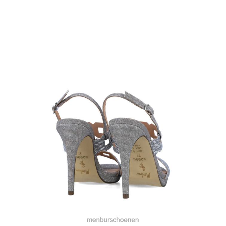 zilver hoge hakken 64N063944 heosforo vrouwen Menbur