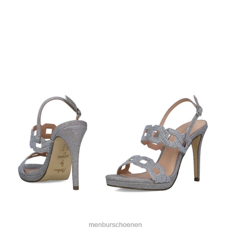 zilver hoge hakken 64N063944 heosforo vrouwen Menbur