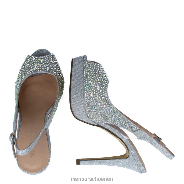 zilver hoge hakken 64N063960 bolina vrouwen Menbur