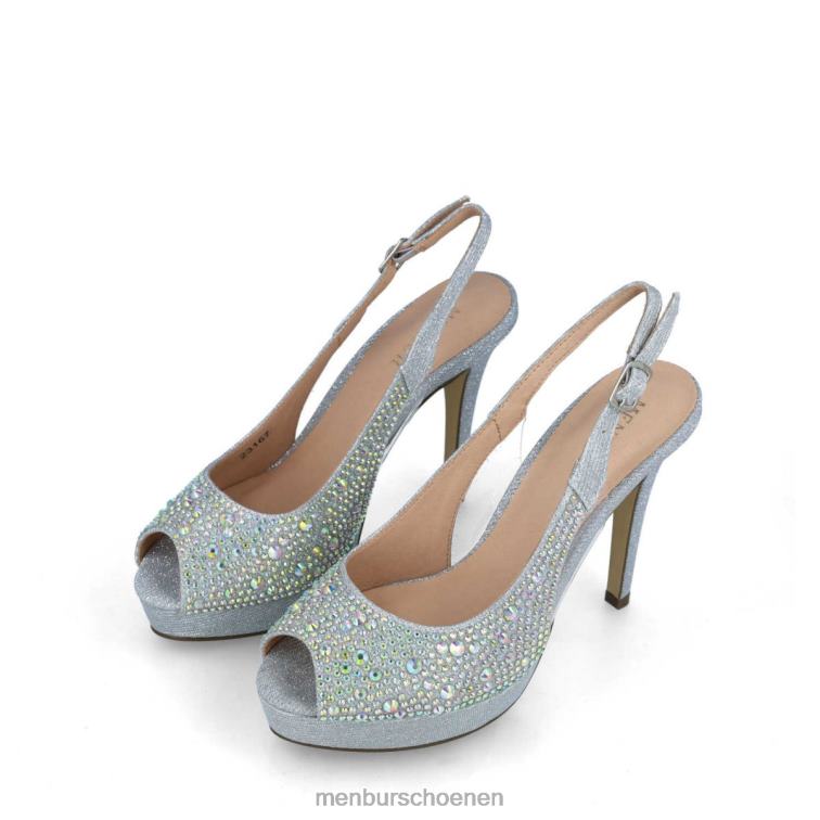 zilver hoge hakken 64N063960 bolina vrouwen Menbur