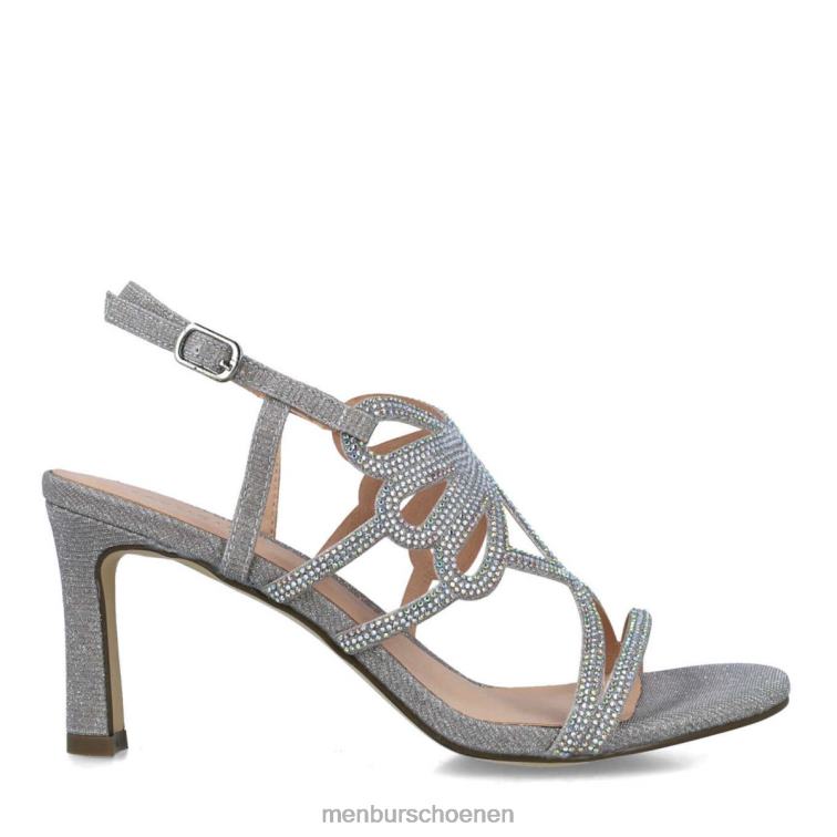 zilver hoge hakken 64N063989 euporie vrouwen Menbur