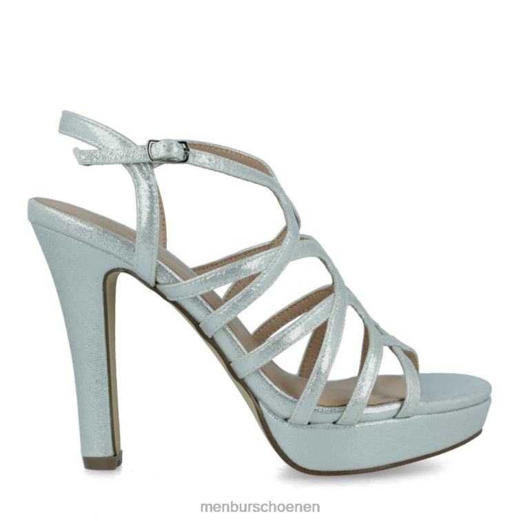 zilver hoge hakken 64N064022 Angoli vrouwen Menbur