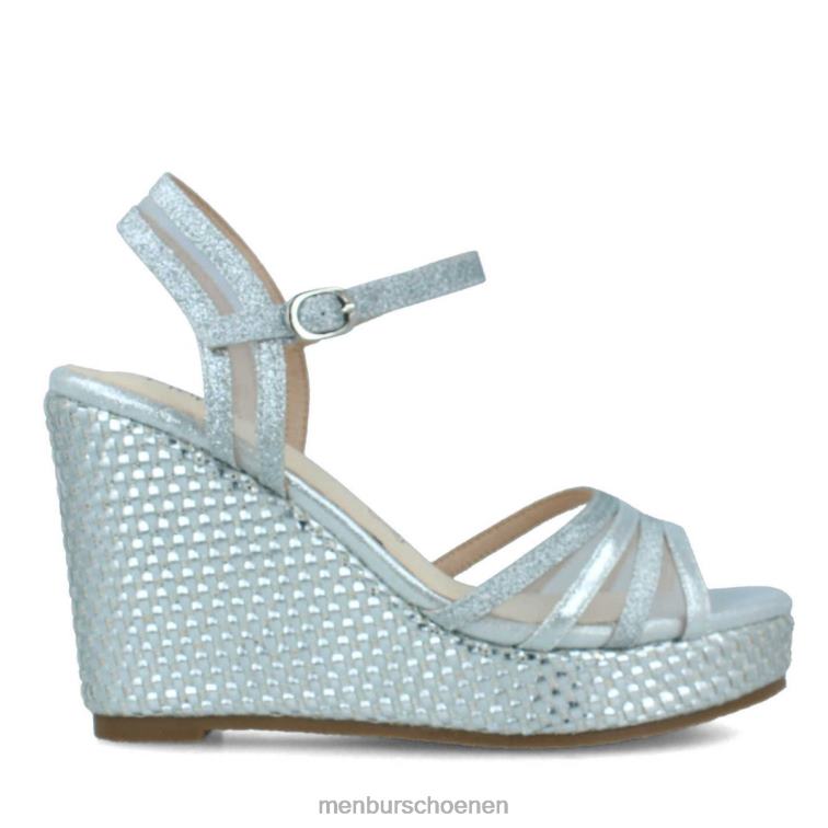 zilver hoge hakken 64N064074 bacemi vrouwen Menbur