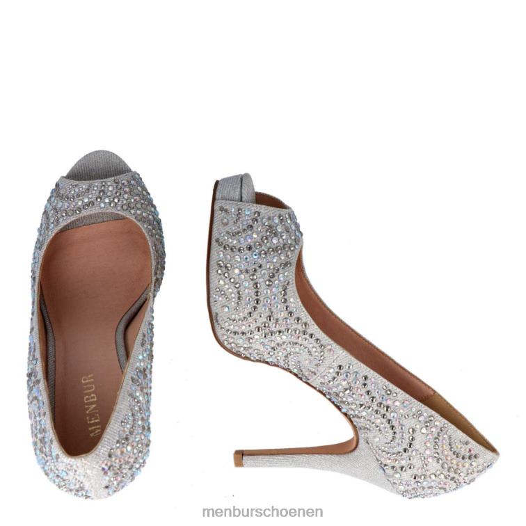 zilver hoge hakken 64N064075 grauson vrouwen Menbur