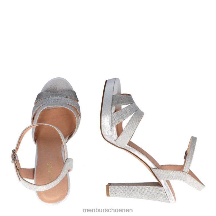 zilver hoge hakken 64N064152 stilina vrouwen Menbur