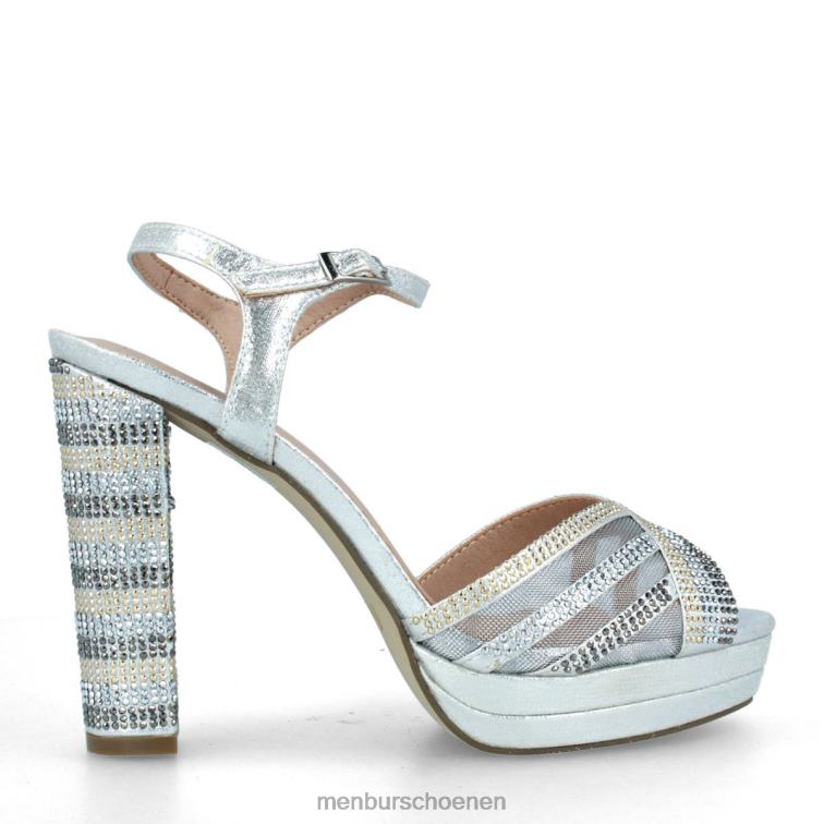 zilver hoge hakken 64N064188 teolo vrouwen Menbur
