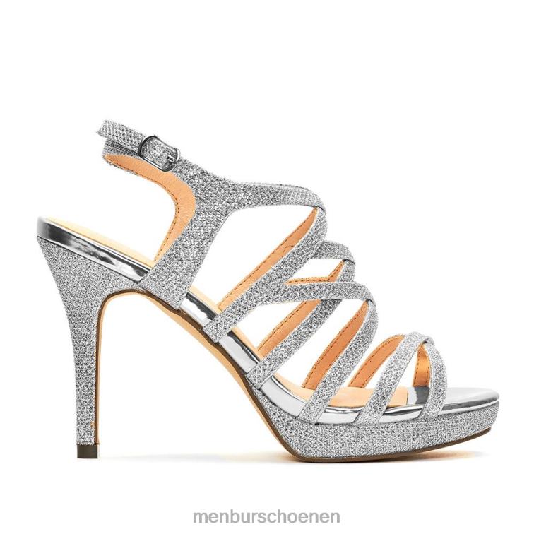 zilver hoge hakken 64N064468 valpiana vrouwen Menbur