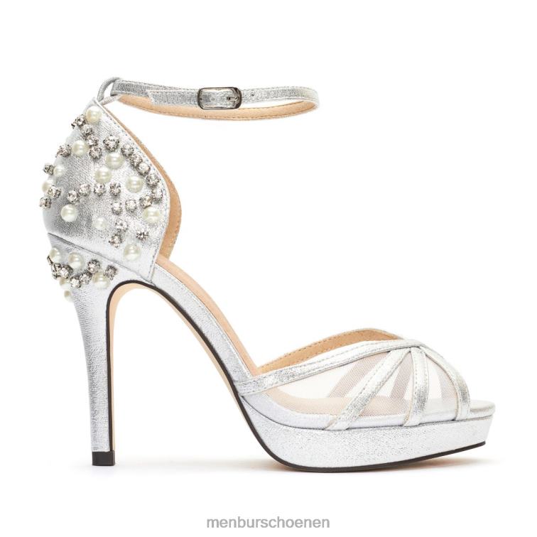 zilver hoge hakken 64N064554 Parma vrouwen Menbur