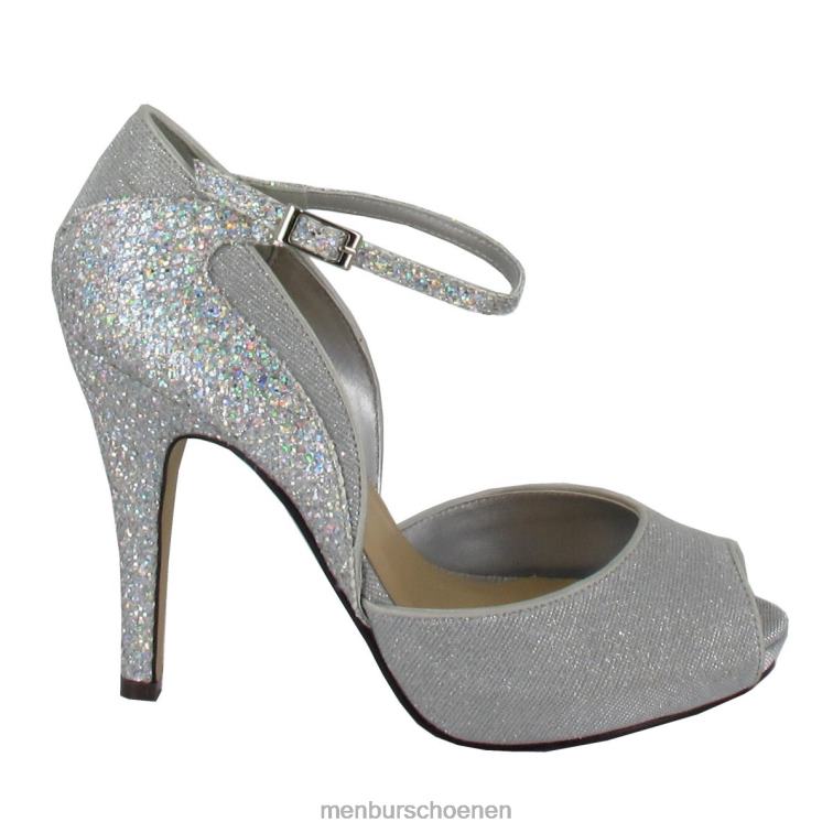 zilver hoge hakken 64N064638 Amy vrouwen Menbur
