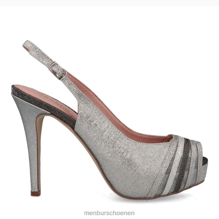 zilver hoge hakken 64N06962 Borello vrouwen Menbur