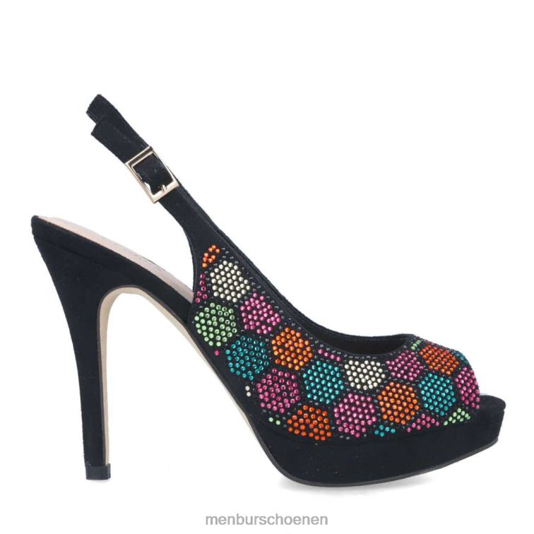 zwart hoge hakken 64N061503 iridacea vrouwen Menbur