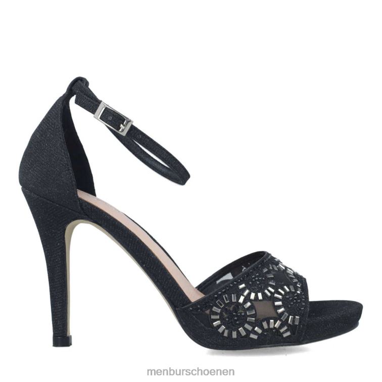 zwart hoge hakken 64N063890 hamburger vrouwen Menbur