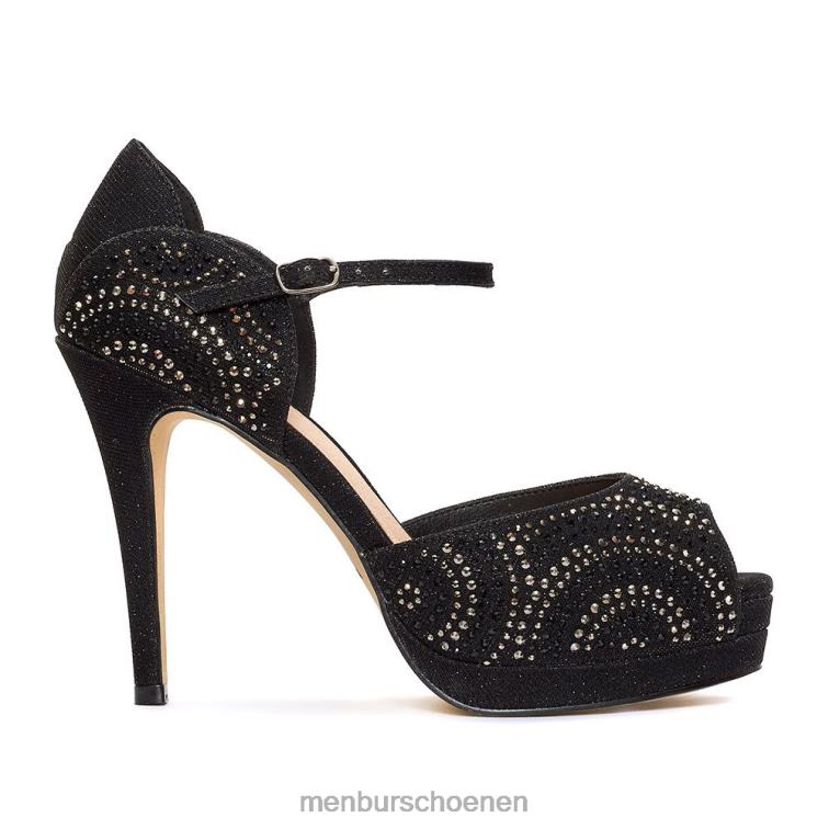 zwart hoge hakken 64N064312 stanga vrouwen Menbur