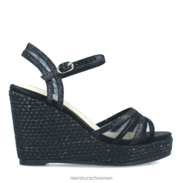 zwart hoge hakken 64N06881 bacemi vrouwen Menbur