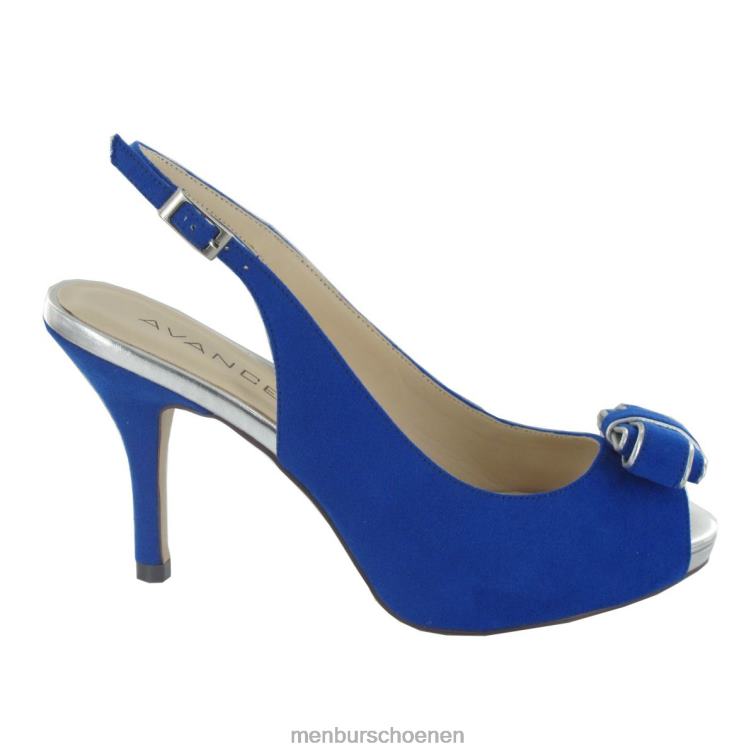 azul medio middelhoge en lage hakken 64N065977 Calahonda vrouwen Menbur