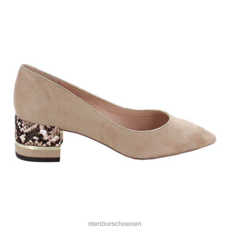 beige middelhoge en lage hakken 64N062169 stabiel vrouwen Menbur