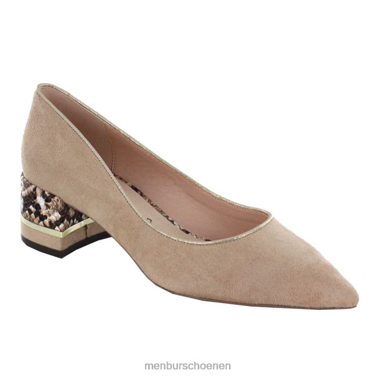 beige middelhoge en lage hakken 64N062169 stabiel vrouwen Menbur
