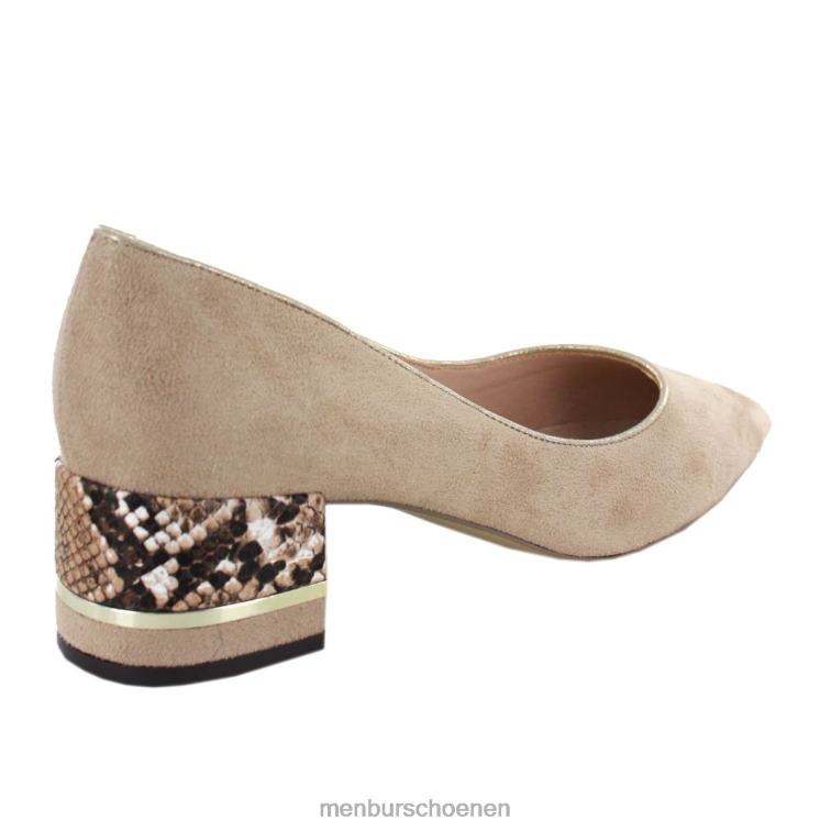 beige middelhoge en lage hakken 64N062169 stabiel vrouwen Menbur