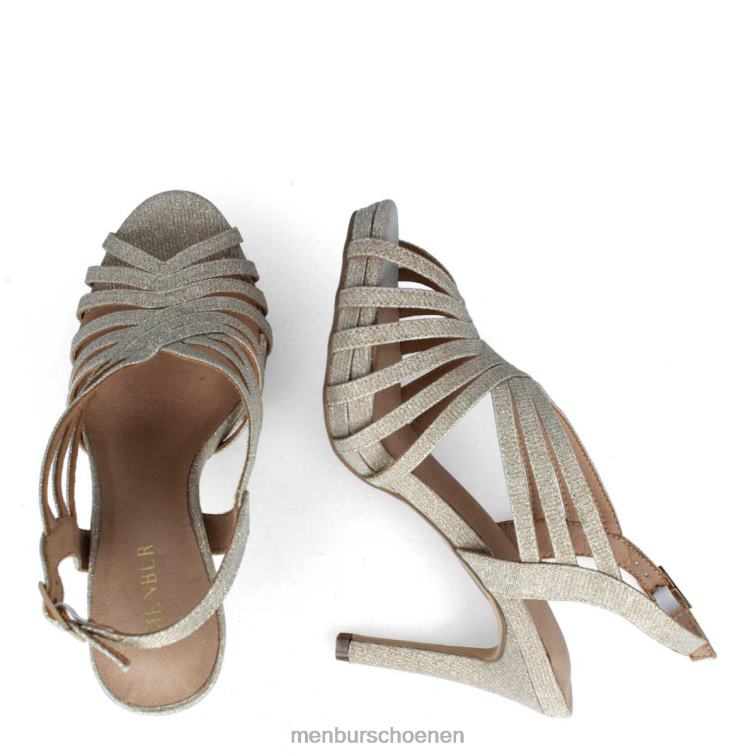 beige middelhoge en lage hakken 64N062173 strepeto vrouwen Menbur