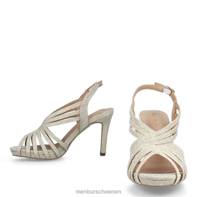 beige middelhoge en lage hakken 64N062173 strepeto vrouwen Menbur