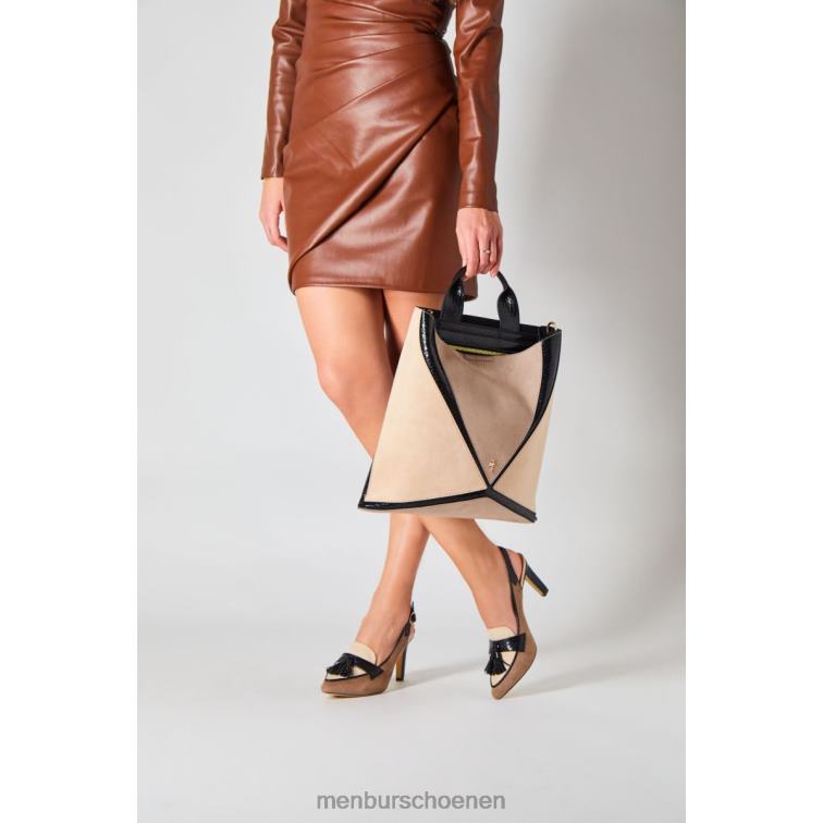 bruin middelhoge en lage hakken 64N065707 selenita vrouwen Menbur