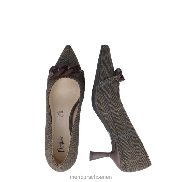 bruin middelhoge en lage hakken 64N065709 danburita vrouwen Menbur